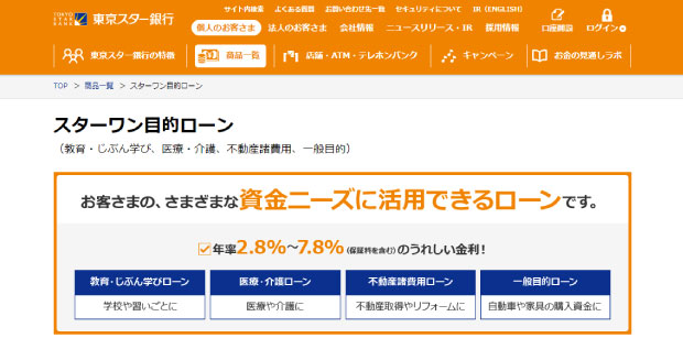 スターワン目的ローン公式サイト画像